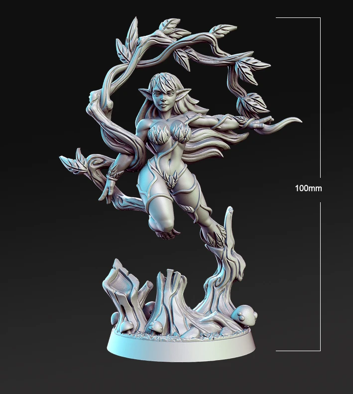 

100mm Resin Model Kits Forest Fairy Figure Unpainted Unassembled RW-158