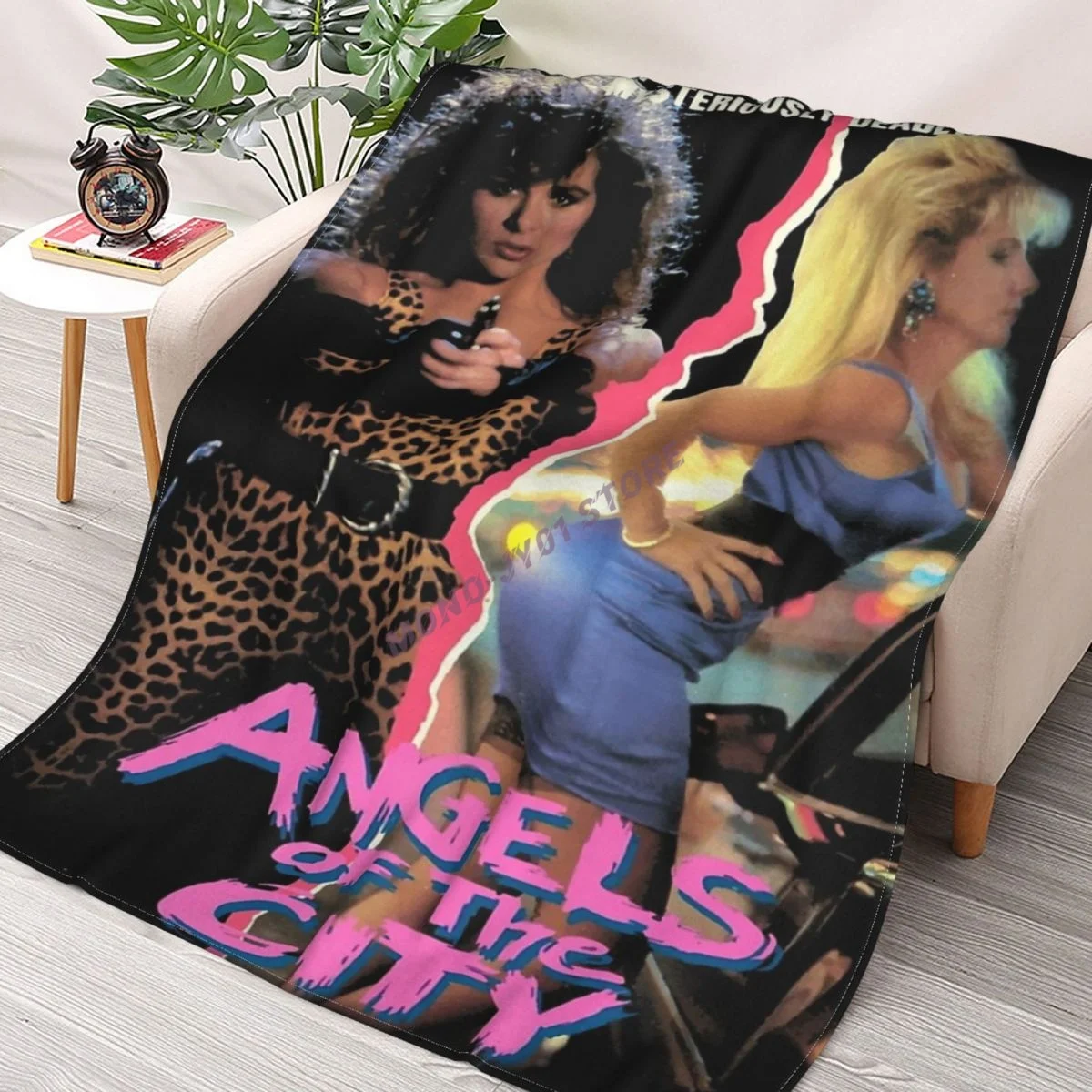 Покрывало с изображением ангелов города шерпа мягкое покрывало | Дом и сад