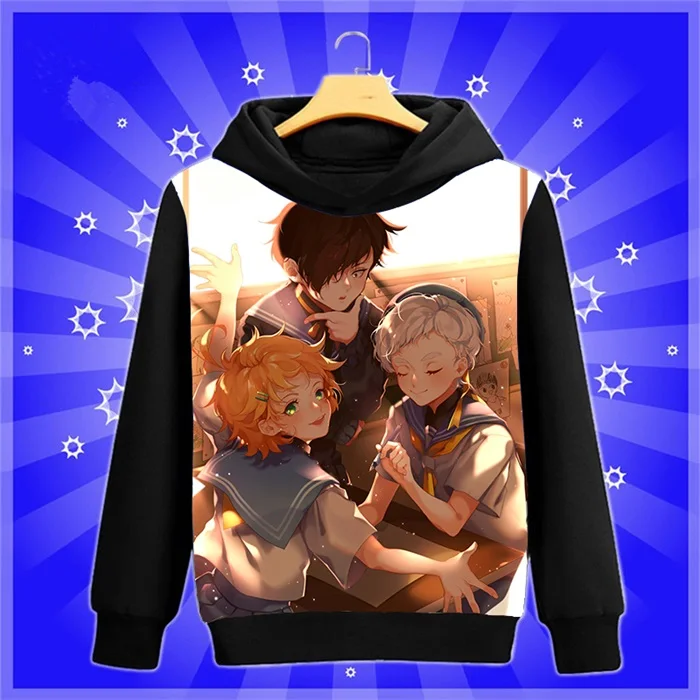 Аниме-Толстовка Manga The Promised Neverland Yakusoku no Neverland Norman cosplay Sweatshirt весна-осень мужские и женские пуловеры пальто - Цвет: 16