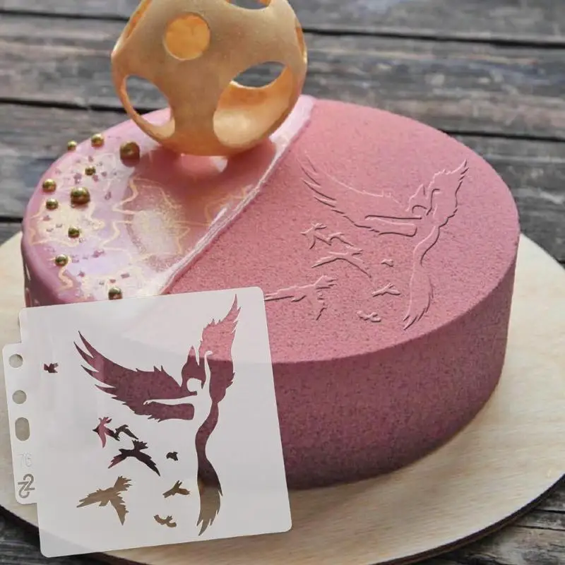 Трафарет с изображением танцора полый рисунок фотошаблон для украшения торта