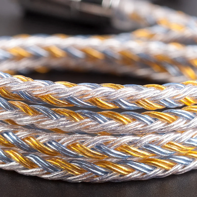 16 ядра Модернизированный посеребренный Медь кабель 2 5/3 5/4 4 мм с MMCX/2pin/QDC TFZ разъем