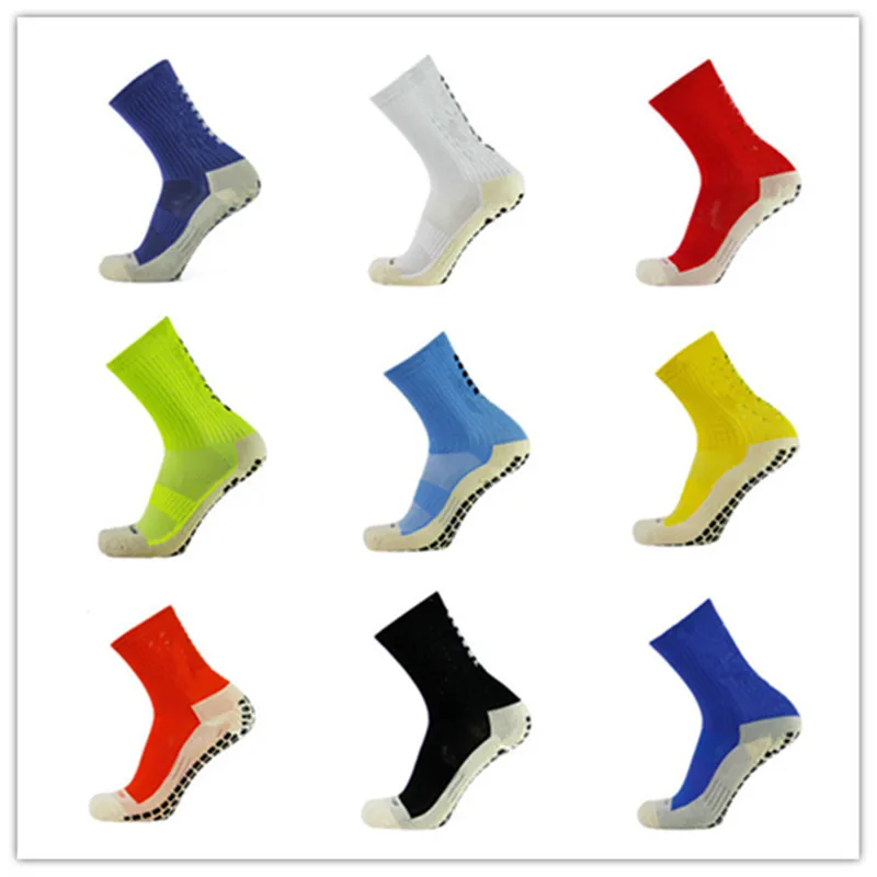 

New2PCS Football Socks Anti Slip Soccer Socks Men Sports Socks Good Quality Cotton Calcetines The Same Type As The Trusox 9