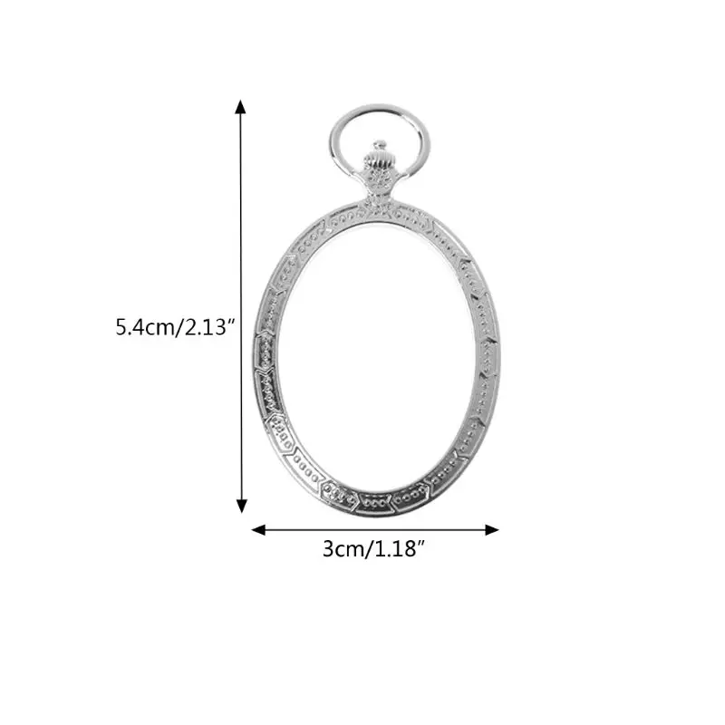 5 шт. овальные карманные часы металлические оправы подвеска открытая задняя
