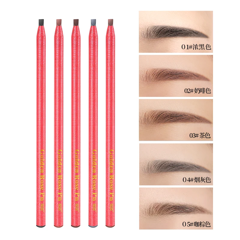 

1PC Chinese Style Long-lasting Waterproof And Sweatproof Eyebrow Brush Makeup Artist Special Eyebrow Pencil Eyes Makeup TSLM1