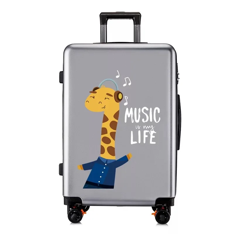 Travel suitcase Чемодан на колёсиках, студенческий чемодан на колесиках, багаж для путешествий, 20 дюймов, мультяшная каюта, сумка на колесиках, корейская модная сумка - Цвет: Travel suitcase
