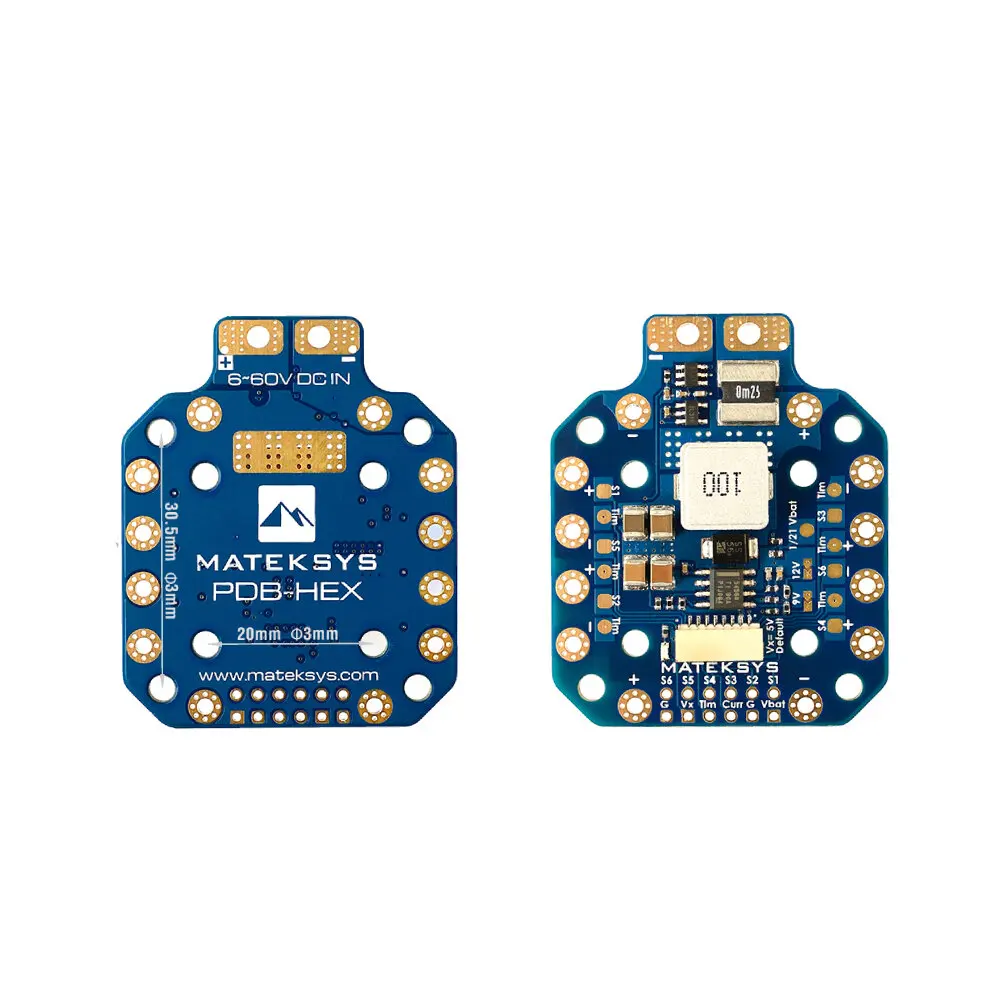 MATEK PDB-HEX 2-12S 5A 5V/9V/12V BEC распределительная плата питания PDB для RC Multirotor X-CLASS Drones -