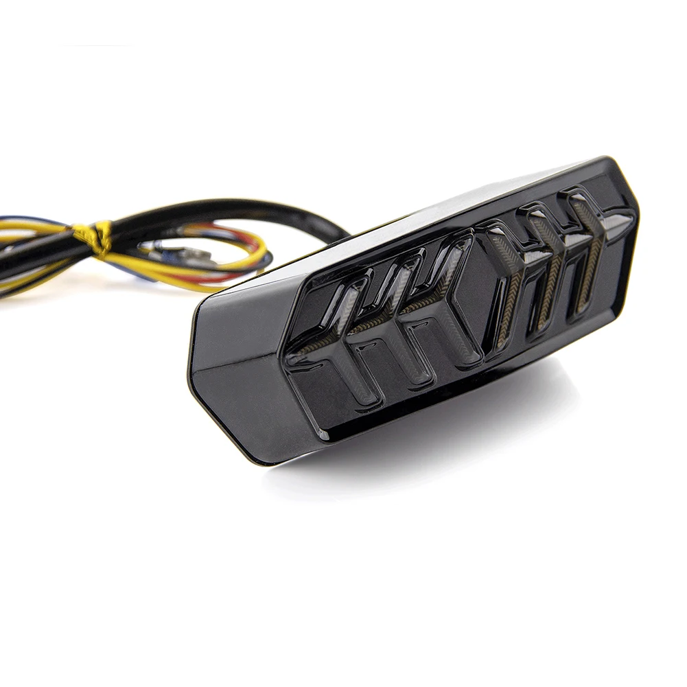 Световой сигнал мотоцикла светодиодный тормозной фонарь Fishbone Форма для Honda гром