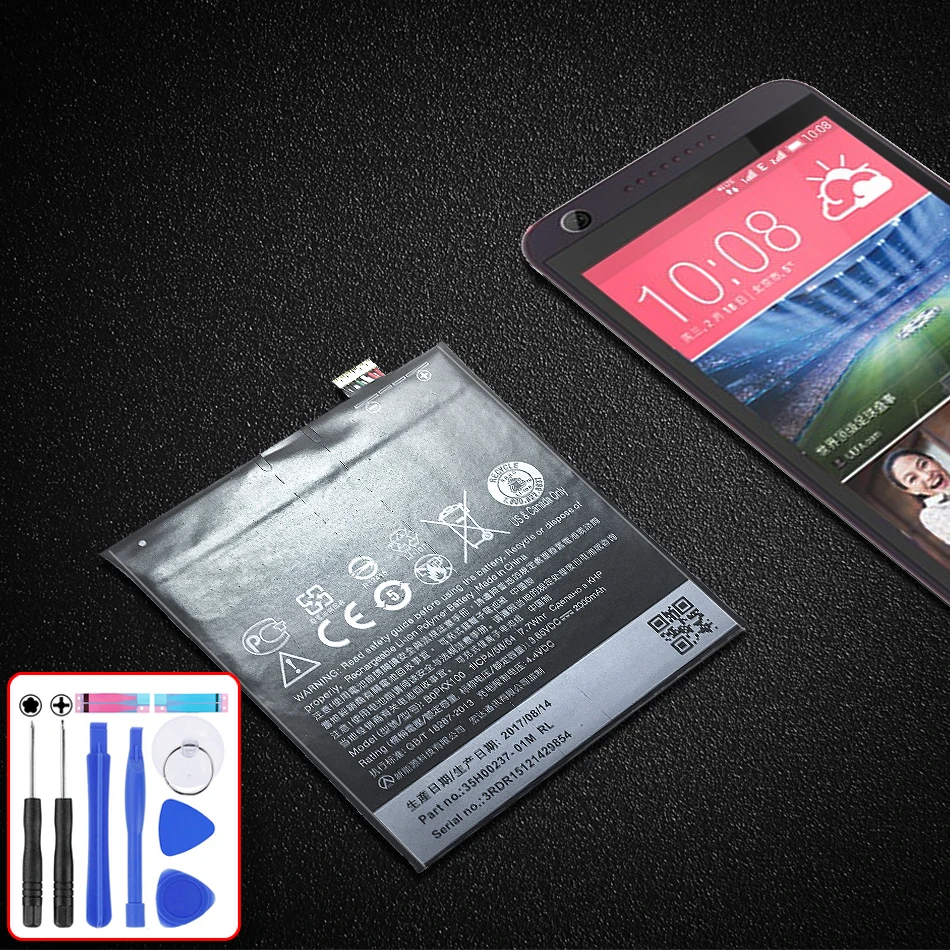 

Battery BOPKX100 For HTC Desire 626 D626W D626T 626G 626S D262W D262D A32 2000mAh Replacement Battery