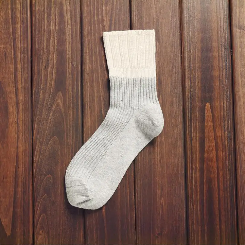 Women Solid Cotton Socks Girls Turned Cuff Socks Winter Socks Ribbed Ivory Ankle Socks Grey Crew Sock Black Red Sock 5 pairs/lot
