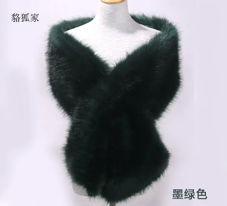 2021 Свадебная шаль из супер искусственного меха пушистые Роскошные зимние