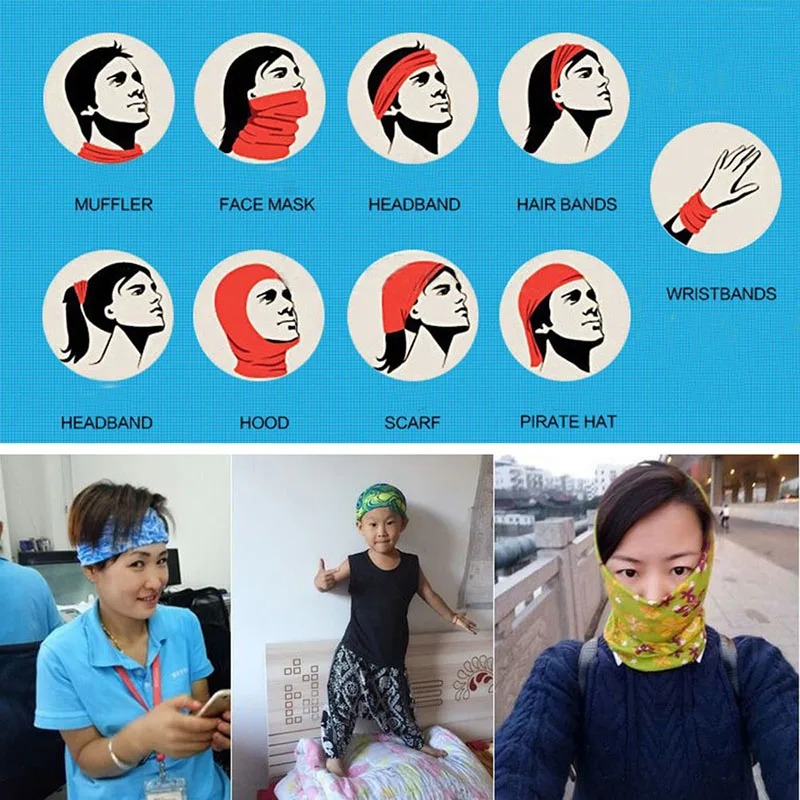 Модный шарф для рыбалки многофункциональный бесшовный головной убор бандана