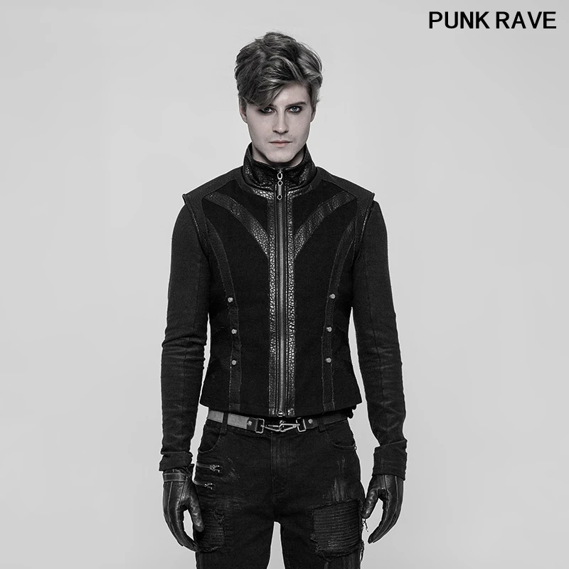 Готический Ретро Рок грубой мотоцикл с заклепками дворцовый жилет пальто