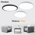 Современные светодиодные потолочные светильники, потолочные светильники поверхностного монтажа, ультратонкие светильники для гостиной, спальни, зала