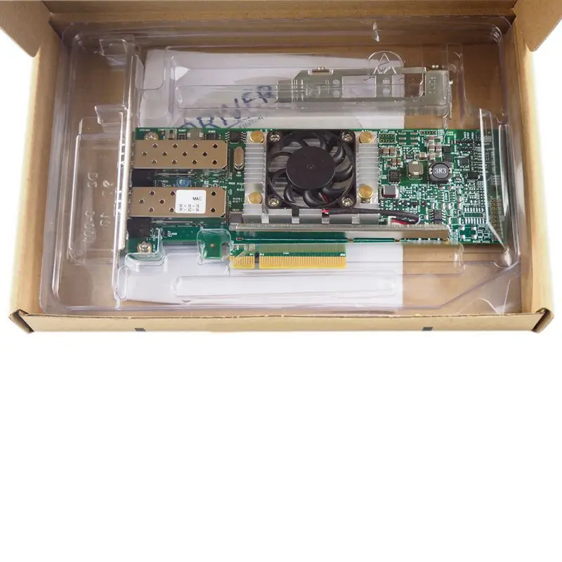 Сетевой чипсет PCI-E NIC 10 ГБ 1 комплект черная зеленая сетевая карта Ethernet 8X PCI Express |