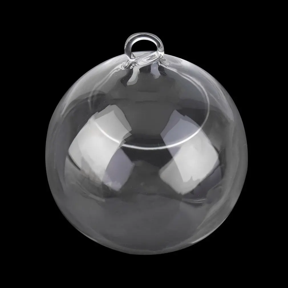 Прозрачная подвесная стеклянная ваза в форме земного шара для террариума