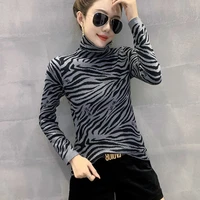 2020 cashmere autumn and winter long sleeved jacket women cashmere thick turtleneck foreign spirit t shirt top