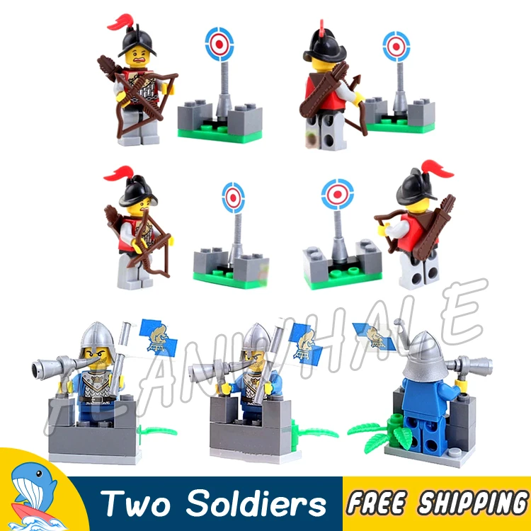 2 шт./компл. НОВЫЙ Средневековый Замок Льва Рыцари Королевства солдатские фигурки