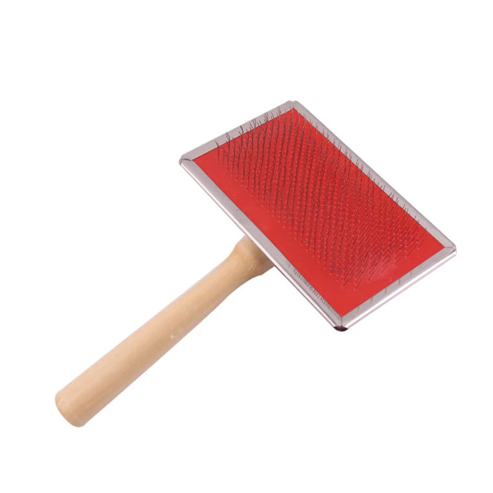 

Wooden Handle Pet Comb Stainless Steel Needle Combs Cat Dog Hair Removal Massage Brush Puppy Kitten Beauty Grooming Pin Comb