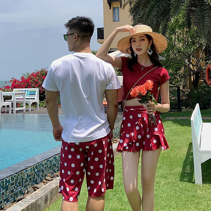 Купальники для пар с принтом бабочки женские бикини купальники Мужская пляжная