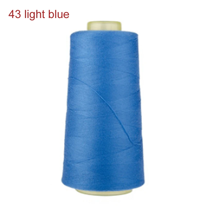 43 light blue 3000 ярдов Длина швейная нить 40 S/2 нити полиэфирная нить многоцветная катушка Швейные аксессуары - Цвет: 43 light blue