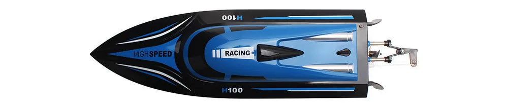 Рождественская игрушка TKKJ H100 2,4G RC лодка 180 градусов флип высокоскоростная электрическая RC гоночная лодка для бассейнов озера и приключений на открытом воздухе