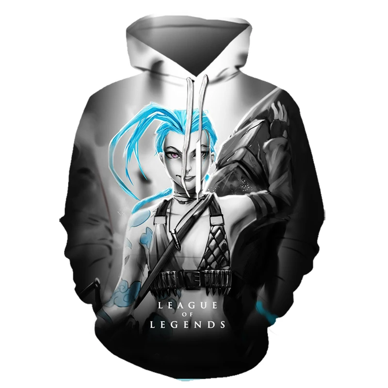 

New summer one-piece League of Legends hoodie for men 3D printing streetwear sportswear video game LOL pullover 2021 new large s