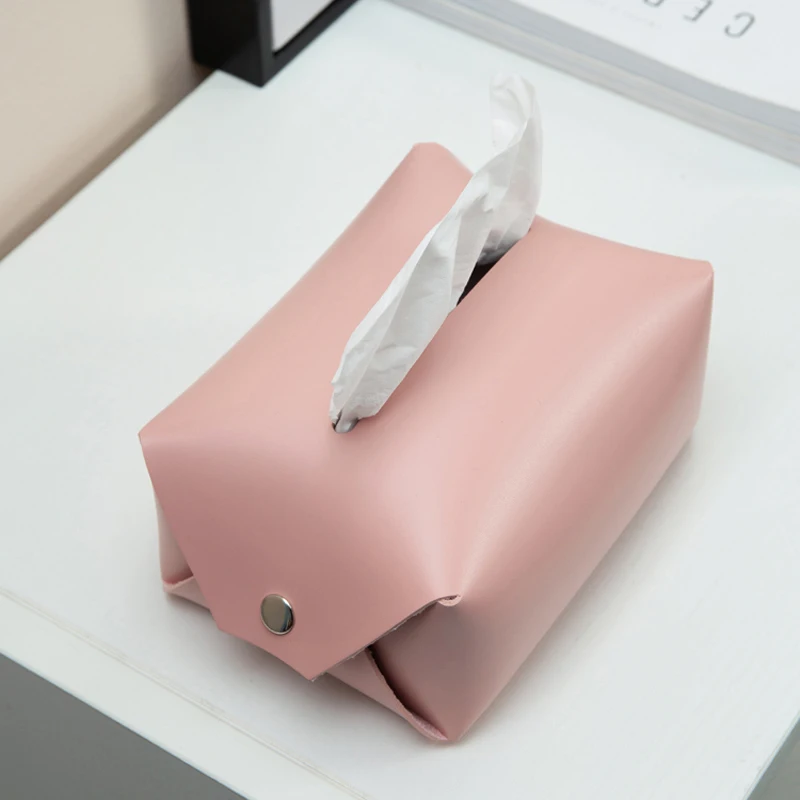Креативная коробка для салфеток из искусственной кожи дома бумажный контейнер