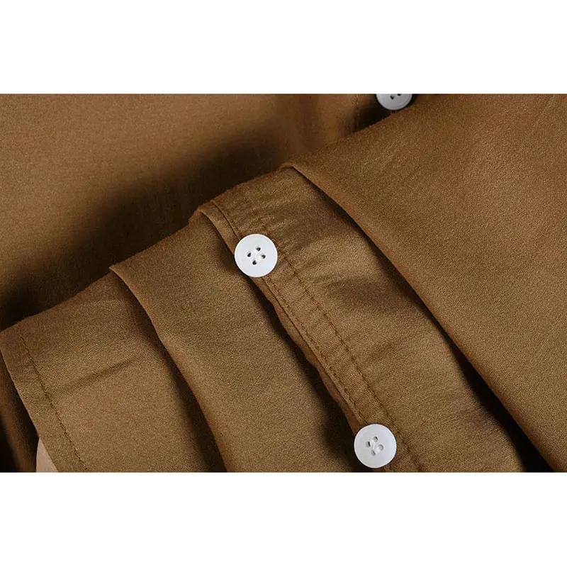 

XITAO Spring Autumn New Casual Shirt Simplicity Loose Turn-down Collar Solid Color Splicing Button All-match Women Top ZY5483