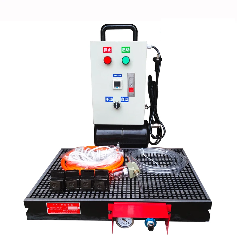 

300 * 300Mm CNC Vacuum Suction Cup Machining Center Automatic Pressure Holding Pneumatic Aluminum Plate Workbench