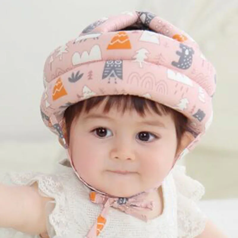 Kids Toddler Cap Anti-collision Protective Hat Kids Safety Helmet Soft Comfortable Head Security & Protection - Adjustable