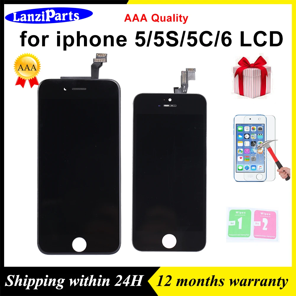 Качество AAA для iPhone 6 5 5S 5C SE ЖК-дисплей Дисплей Сенсорный экран планшета Ассамблеи