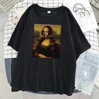 Футболка Monalisa женская с короткими волосами, дышащая модная уличная одежда, Свободный Повседневный Топ для девушек