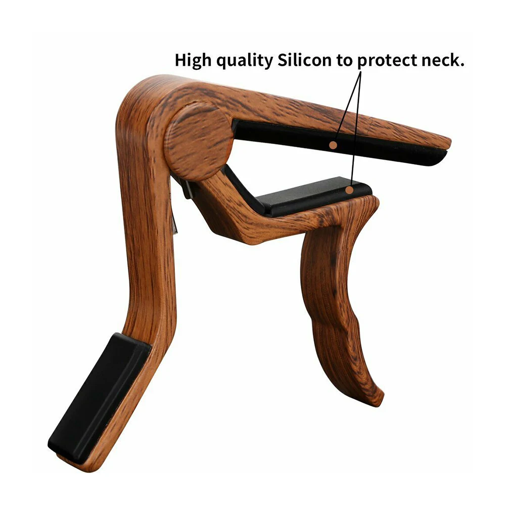 

Newly Guitar Capo Premium Capo for Acoustic Electric and Classical Guitars Ukulele Wood Grain