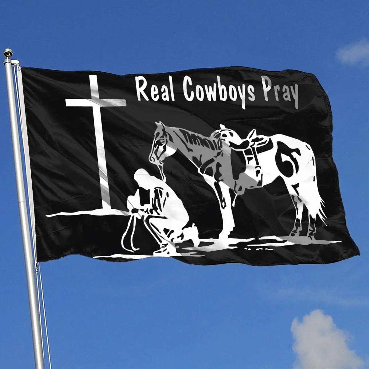 

Христианские молитвенные ковбойские кресты флаг 3x5 флаги 90x150 см-баннер 3 'x 5' ФТ