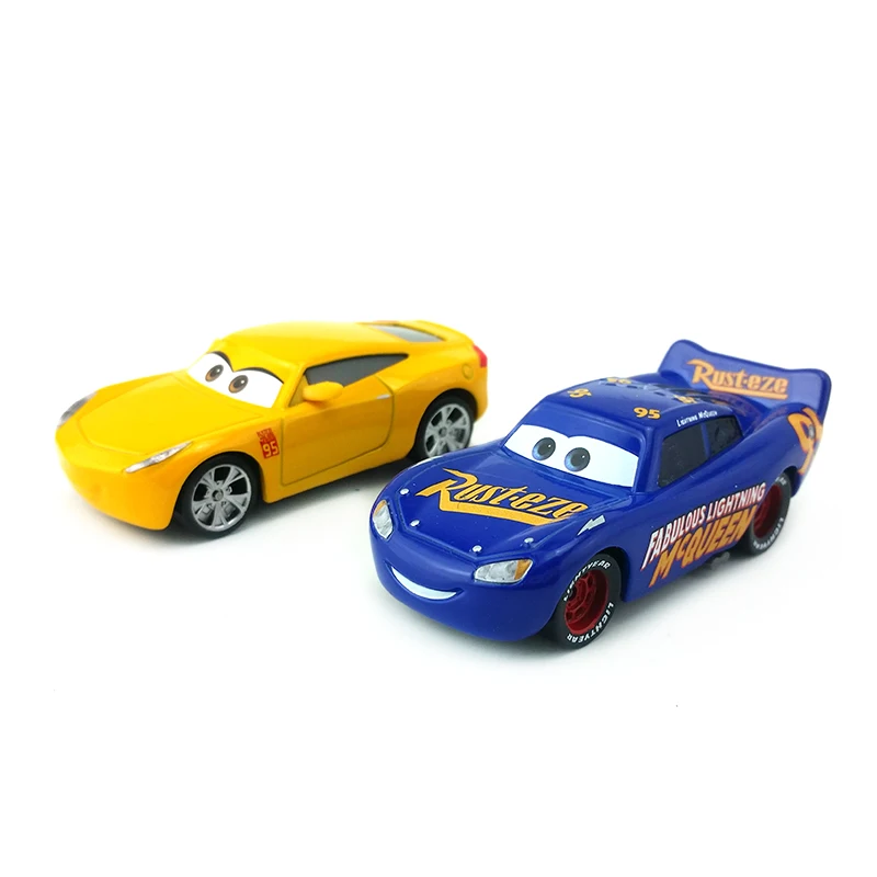 Disney Pixar Cars 3 сказочная молния Mcqueen & Cruz Ramirez 1:55 литье под давлением мета модель