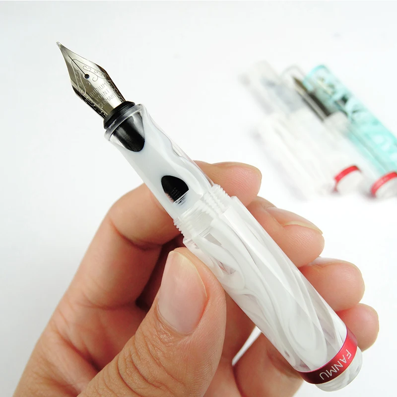 Wancai FUNMU мини перьевая ручка прозрачный карман-Размеры путешествия короткие Pen F