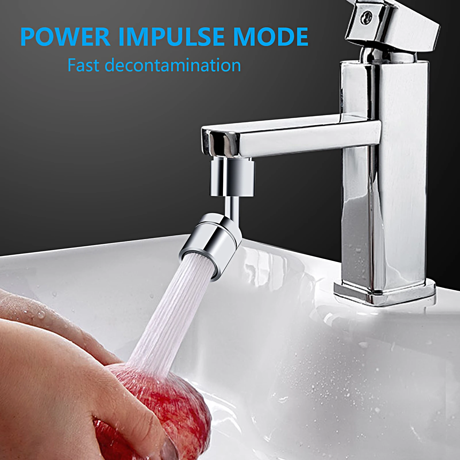

Kitchen Faucet 720° Rotating Splash Faucet Spray Head Wash Bathroom Faucet Dual-function Splash-proof Filter Nozzle for Home