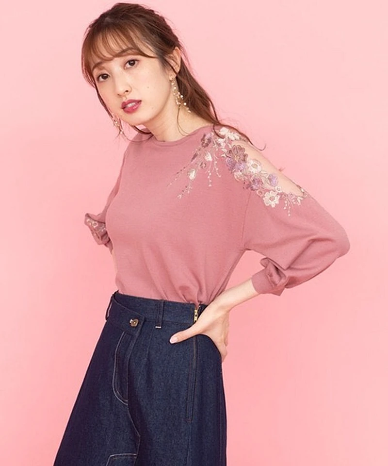 Свитер женский Осень-зима 2020 универсальный прозрачный с вышивкой из сетчатой