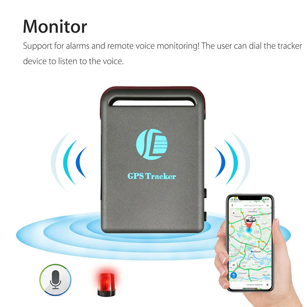 Мини трекеры GPS GSM GPRS или Автомобильное устройство слежения TK102B профессиональные