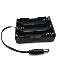 10pcslot masterfire plastic 3 x 3 7v 18650 batteries diy holder storage box black case shell with dc5 5x2 1mm plug