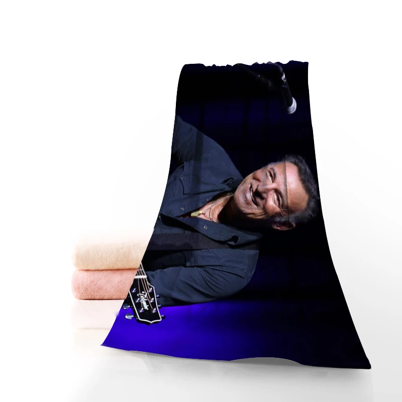 Новое пляжное полотенце из микрофибры с принтом Брюса спринстина |