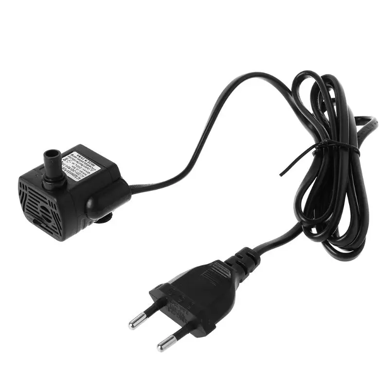 

EU Plug AC 220V 3W Ultra-Quiet Submersible Water Pump Aquarium Fountain Air Fish Pond Tank