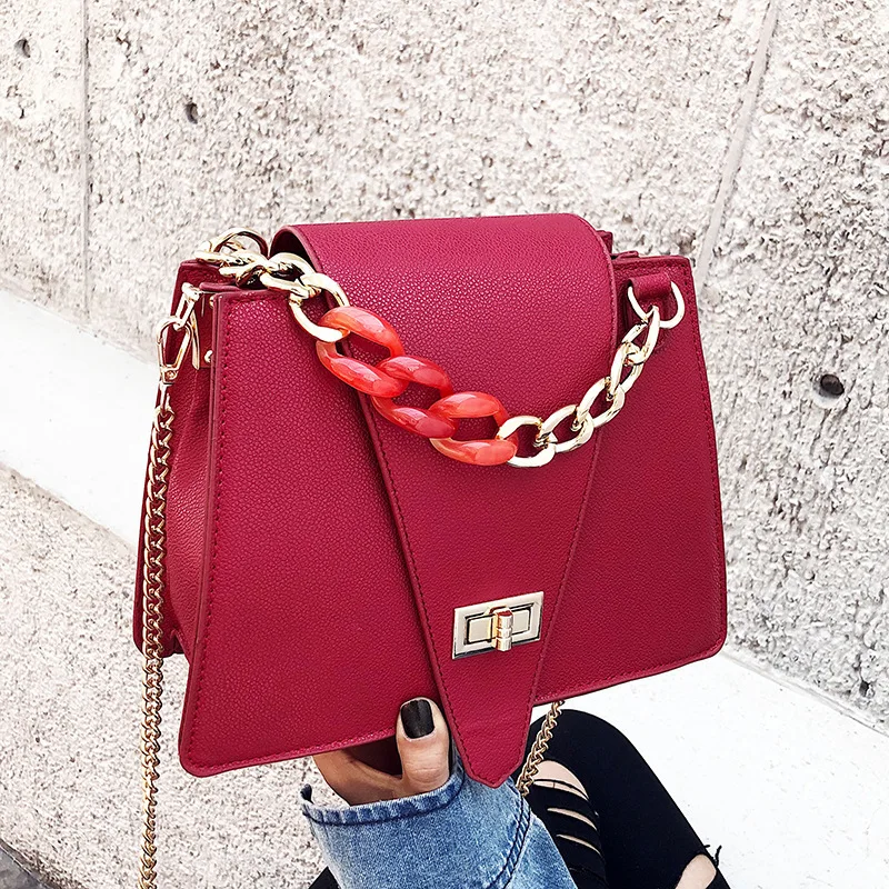

2019 Hot Chain Luxury Handbags Women Leather Bags Female Designer Shoulder Summer Messenger Bag Famous Brand Bolsas Feminina