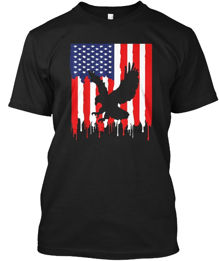 

Men T Shirt American Flag Flying Eagle 4Th Of July D Women T-Shirt