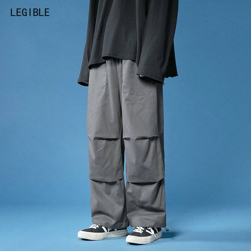 Разборные 2021 повседневные мужские брюки мешковатые широкие до щиколотки с