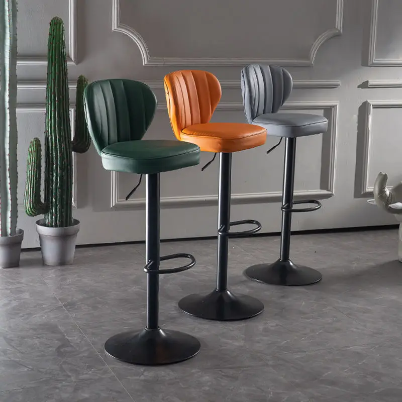 Барный стул для гостиной, барный стул, современная кухонная мебель, спинка, высокий барный стул, Европейский паб, вращающийся барный стул