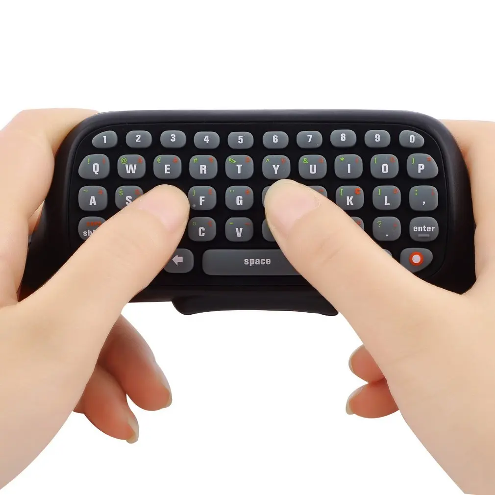 Wireless Controller Text Messenger Keyboard QWERTY Chatpad Keypad for Xbox 360 Game Black With retail packaging | Электроника