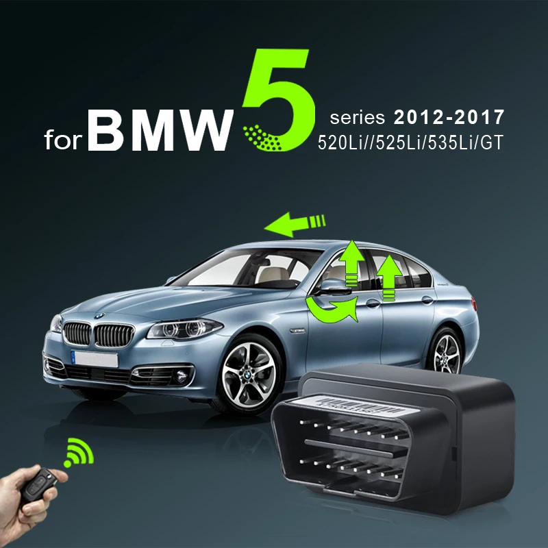 

For BMW M5 520Li 525Li 535Li GT Window Closer + Rearview mirror folder + sunroof Closer for BMW 5series 2012-2017