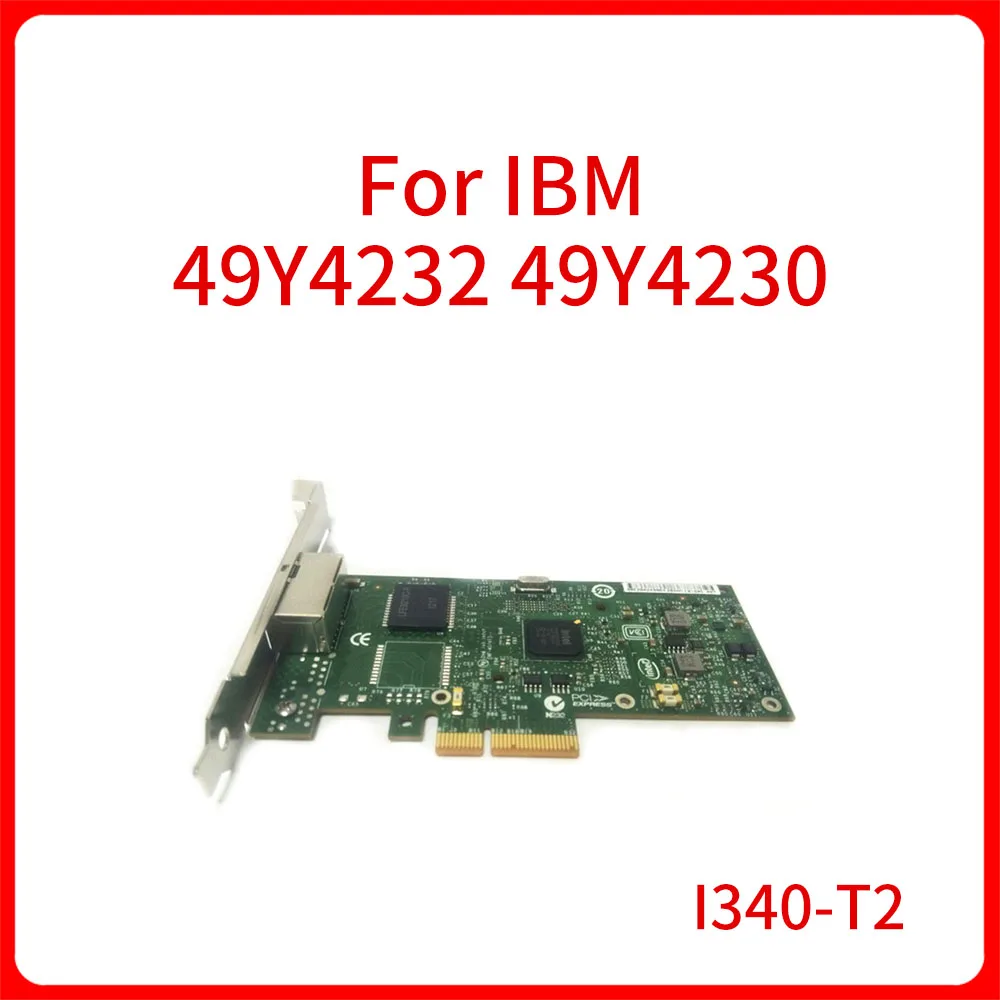 Original 49Y4232 49Y4230 For IBM Intel Ethernet Gigabit PCI-E Dual Port Server Adapter I340-T2 NIC Daughter Card