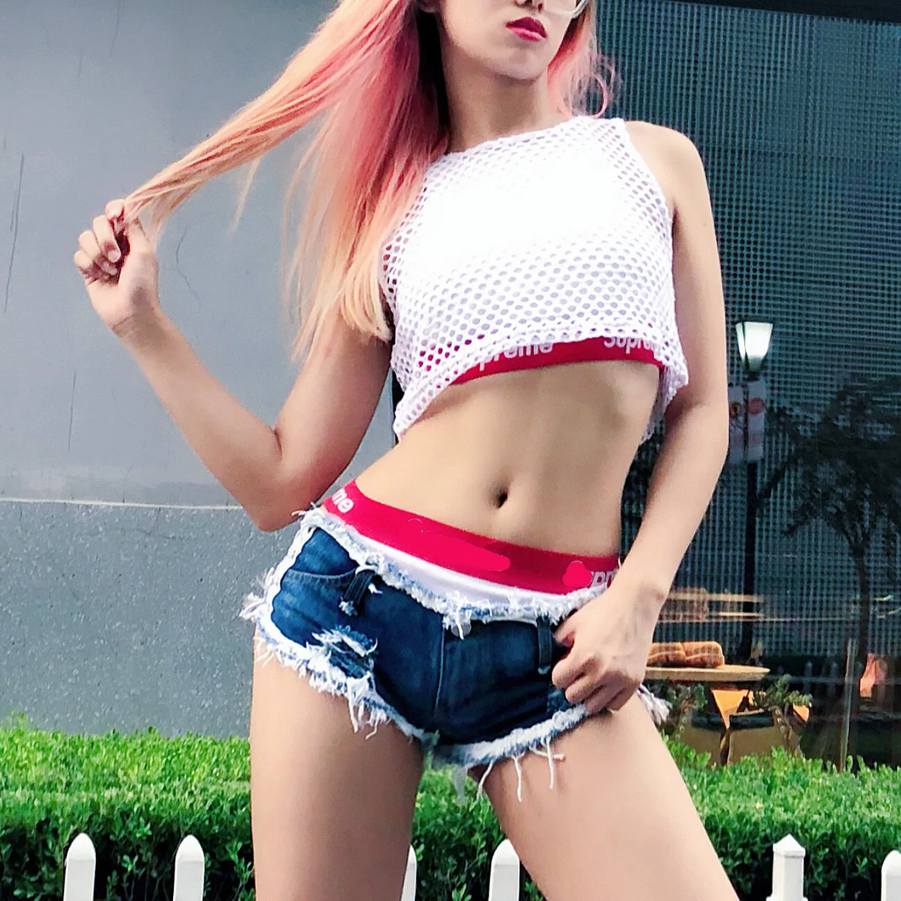 

Club Party Denim Shorts Side Lace Up Beach Vacation Mini Shorts Sexy Women Low Waist Skinny Hole Short Jeans Booty Denim Shorts